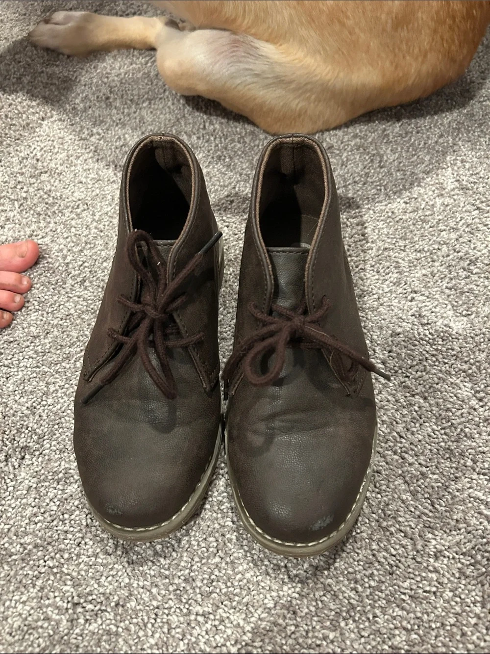 Kids brown boots